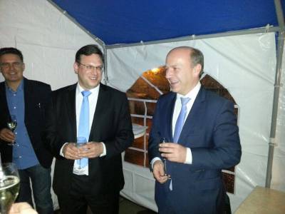 Der Generalsekret�r der CDU Berlin, Kai Wegner MdB, zu Gast in Heiligensee.