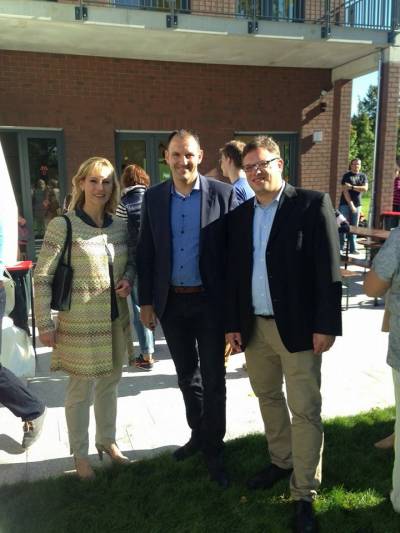 Bei der Er�ffnung der neuen Heiligensee 